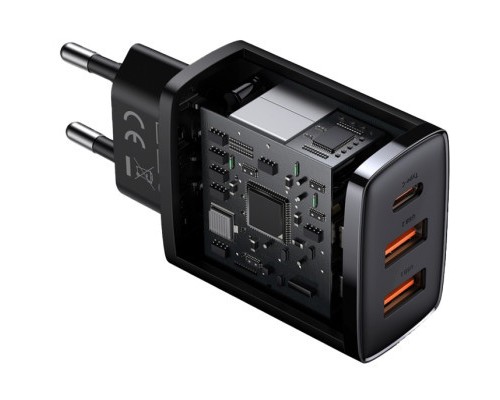 Зарядний пристрій Baseus Compact Quick Charger 2U+C (CCXJ-E01)