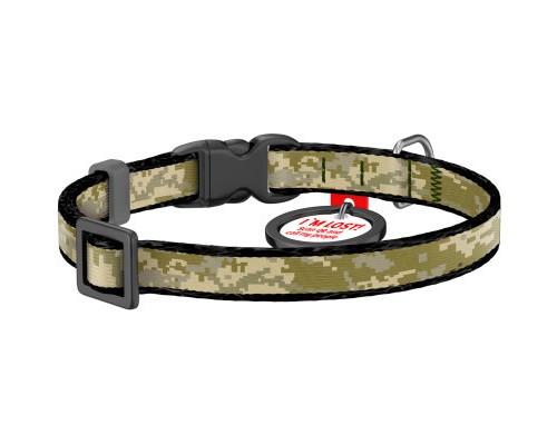 Нашийник для тварин WAUDOG Nylon c QR-паспортом 