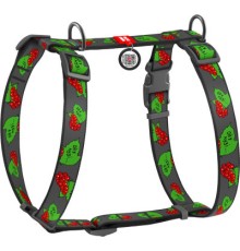 Шлея для собак WAUDOG Nylon з QR паспортом анатомічна H-подібна 