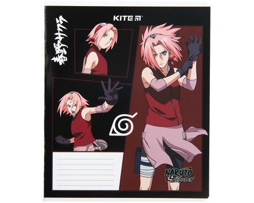 Зошит Kite Naruto 18 аркушів, лінія (NR23-237)