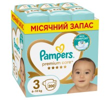 Підгузки Pampers Premium Care Midi Розмір 3 (6-10 кг) 200 шт (8006540855898)