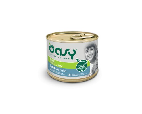 Консерви для собак OASY One Animal Protein ADULT Small/Mini з ягням 200 г (8053017344362)