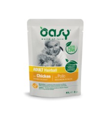 Вологий корм для кішок OASY Adult Hairball з куркою 85 г (8053017343761)