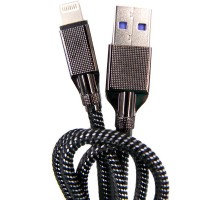 Дата кабель USB 3.0 AM to Lightning 1.0m 4A black Dengos (NTK-L-KPR-USB3-BLACK)