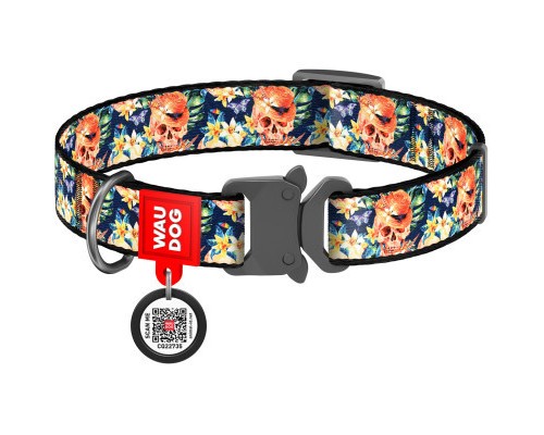 Нашийник для тварин WAUDOG Nylon з QR паспортом 