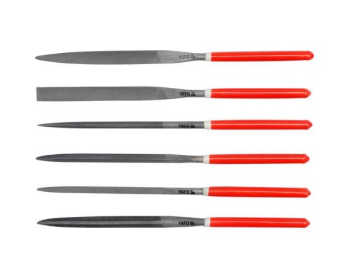 Напилок Yato надфіль L = 180/85 мм, b = 5 мм, 6 шт. (YT-6162)