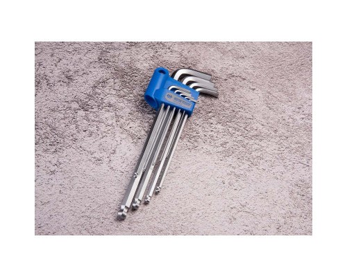 Ключ KING TONY шестигранний 9 шт. екстрадовгий Г-подібний з кулькою (20109MR)