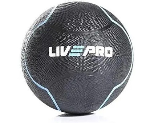 Медбол LivePro Solid Medicine Ball LP8110-10 чорний Уні 10кг (6951376100808)