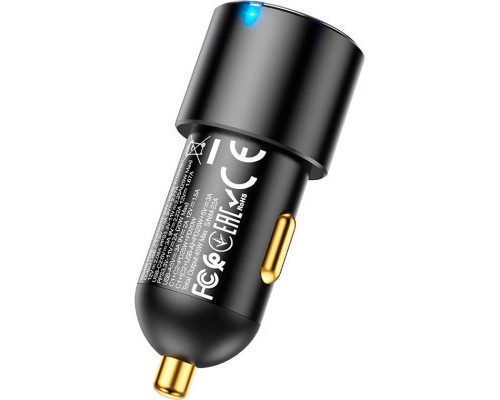 Зарядний пристрій HOCO NZ6 2xType-C, USB-A Black (6931474765185)