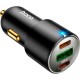 Зарядний пристрій HOCO NZ6 2xType-C, USB-A Black (6931474765185)