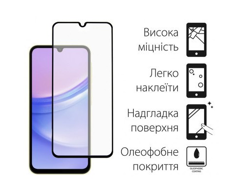 Чохол до мобільного телефона Dengos Kit for Samsung Galaxy A25 5G case + glass (Black) (DG-KM-65)
