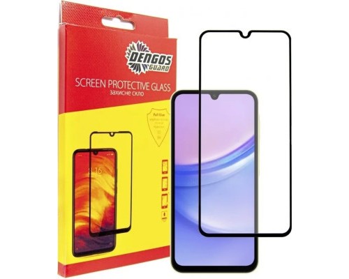 Чохол до мобільного телефона Dengos Kit for Samsung Galaxy A25 5G case + glass (Black) (DG-KM-65)