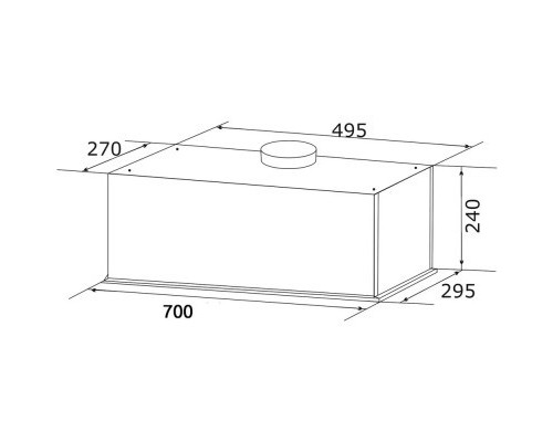 Витяжка кухонна GRANADO Palamos 4713-1200 White glass (GCH4713120055)