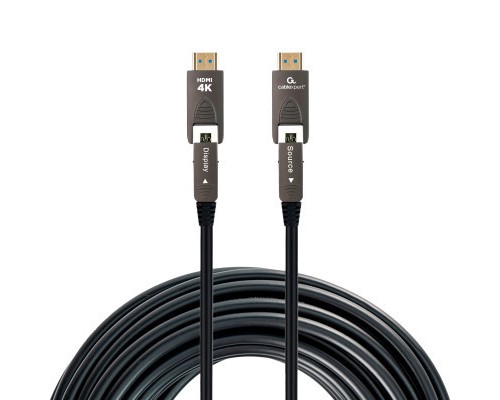 Кабель мультимедійний HDMI to HDMI A/D to A/D 20.0m V.2.0 4K 60Hz Optic (AOC) Cablexpert (CCAP-HDMIDD-AOC-20M) Кабель мультимедійний HDMI to HDMI A/D to A/D 20.0m V.2.0 4K 60Hz Optic (AOC) Cablexpert (CCAP-HDMIDD-AOC-20M)