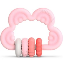 Прорізувач Suavinex силіконовий з бряскальцем/рожевий (401440)