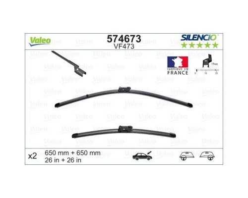 Щітка склоочисника Valeo 574673