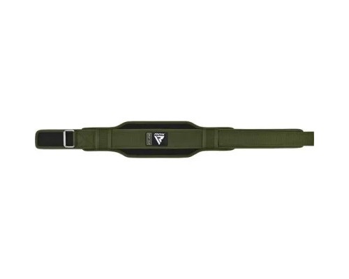 Атлетичний пояс RDX RX5 Double Belt неопреновий Army Green XL (WBD-RX5AG-XL)