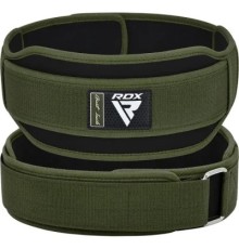 Атлетичний пояс RDX RX5 Double Belt неопреновий Army Green XL (WBD-RX5AG-XL)