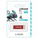 USB флеш накопичувач Wibrand 4GB Chameleon Red USB 2.0 (WI2.0/CH4U6R) 
