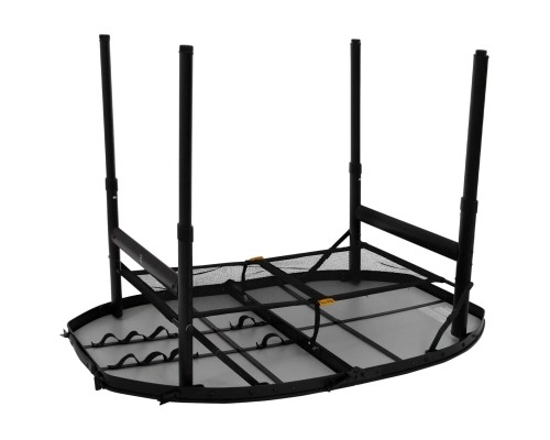 Туристичний стіл Bo-Camp Woodbine Oval 100x70 cm Black/Wood look (1404185)