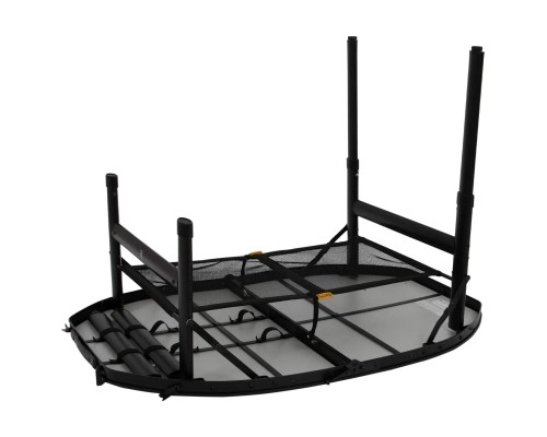 Туристичний стіл Bo-Camp Woodbine Oval 100x70 cm Black/Wood look (1404185)