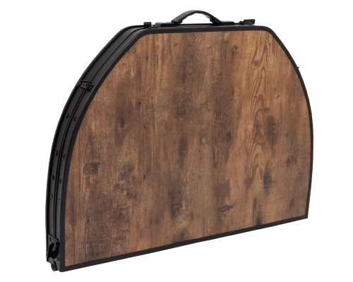 Туристичний стіл Bo-Camp Woodbine Oval 100x70 cm Black/Wood look (1404185)