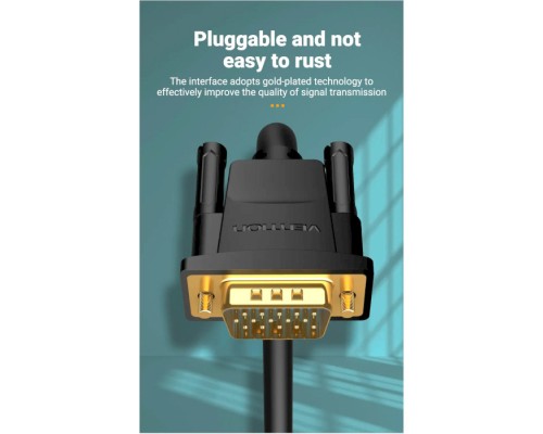 Кабель мультимедійний VGA 15M-15M 3.0m ferrite Vention (DAEBI)