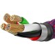 Дата кабель USB 2.0 AM to Lightning C-shaped Light Intelligent power-off Red Baseus (CALCD-09)