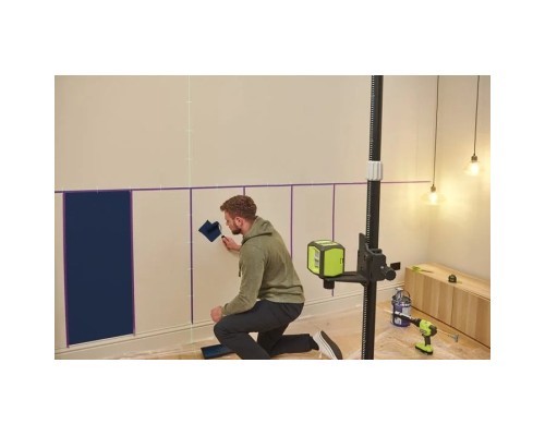 Лазерний нівелір Ryobi RBCLLG2 до 15м ±0.5мм, перехресний зелений, 2хАА 0.4кг (5133005497)