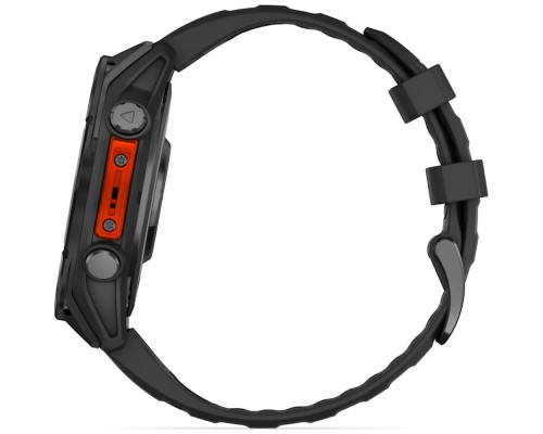 Смарт-годинник Garmin fenix 8 47mm, AMOLED, Glass/SS, SlateGray Steel/Black, BlkBnd, GPS (010-02904-00)