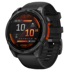 Смарт-годинник Garmin fenix 8 47mm, AMOLED, Glass/SS, SlateGray Steel/Black, BlkBnd, GPS (010-02904-00)