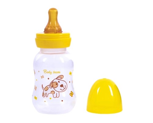 Пляшечка для годування Baby Team З латексною соскою 125 мл (4824428013000)