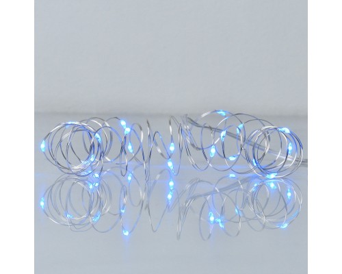 Гірлянда YES! Fun Нитка на мідному дроті 20 LED Синя 2 м Статична На батарейках (975025)