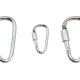 Карабін туристичний Tramp Набір 10 шт з муфтою 5 cм Silver (UTRA-299-silver)