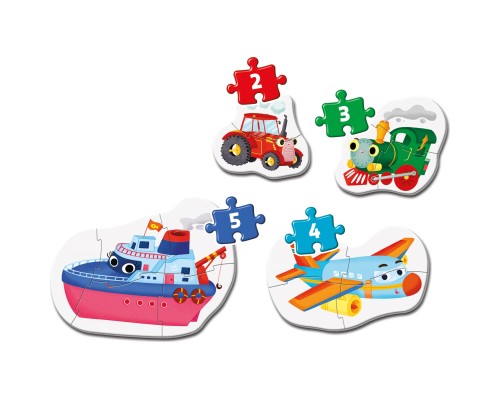 Пазл Clementoni 4 в 1 Means of Transport, серія My First Puzzles (20811)