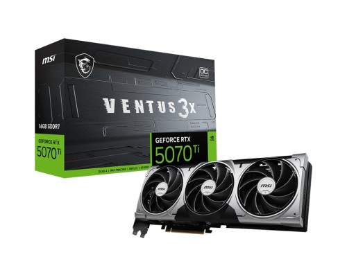 Відеокарта MSI GeForce RTX5070 Ti 16GB VENTUS 3X OC (RTX 5070 Ti 16G VENTUS 3X OC)