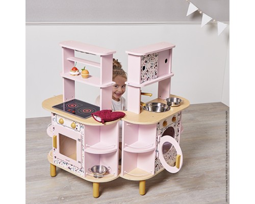 Ігровий набір Janod дерев'яна кухня двостороння (J06616)