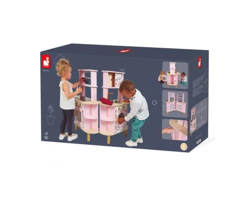 Ігровий набір Janod дерев'яна кухня двостороння (J06616)