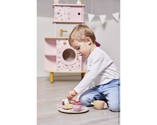 Ігровий набір Janod дерев'яна кухня двостороння (J06616)