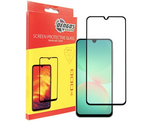 Скло захисне Dengos Full Glue Samsung Galaxy A26 5G (black) (TGFG-386)