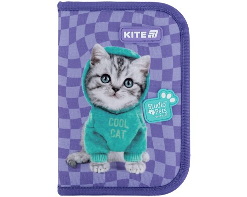 Пенал Kite 622-2 Studio Pets, 1 відділення, 2 відворот (SP25-622-2)