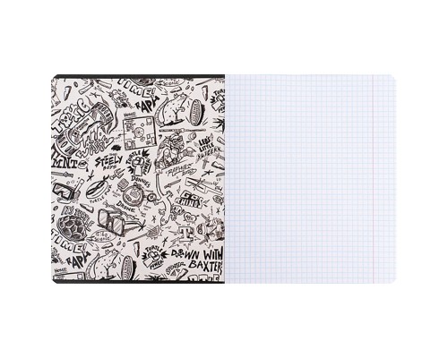 Зошит Kite Ninja Turtles, 12 аркушів, клітинка (NT24-232)