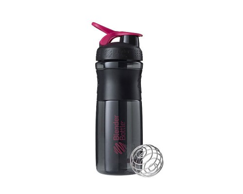 Шейкер спортивний BlenderBottle SportMixer Flip 28oz/820ml Black/Pink (SM 28oz Black/Pink)