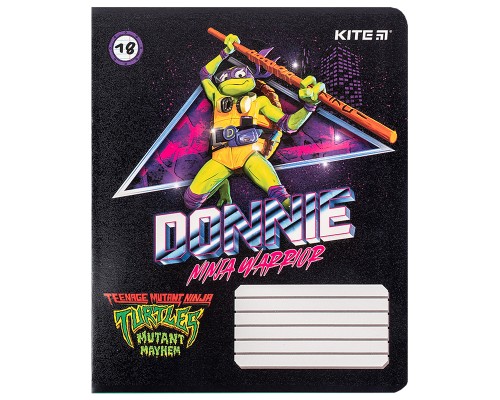 Зошит Kite Ninja Turtles, 18 аркушів, лінія (NT24-237)
