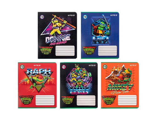 Зошит Kite Ninja Turtles, 18 аркушів, лінія (NT24-237)
