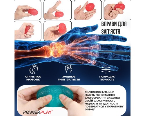 Еспандер PowerPlay PP-4340 Power Grip Set набір 3 шт (PP_4340)