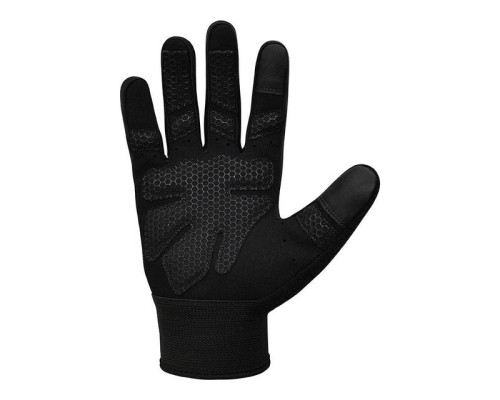 Рукавички для фітнесу RDX W1 Full Finger Plus Black XL (WGA-W1FB-XL+)