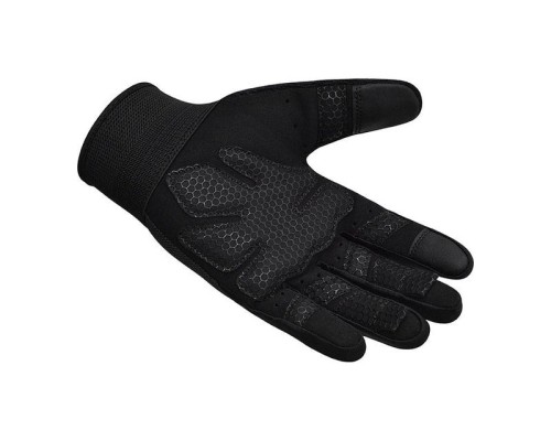 Рукавички для фітнесу RDX W1 Full Finger Plus Black XL (WGA-W1FB-XL+)