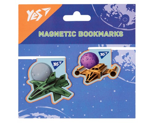 Закладки для книг Yes магнітні Super Space, 2шт (708116)