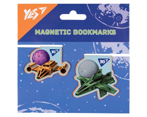 Закладки для книг Yes магнітні Super Space, 2шт (708116)